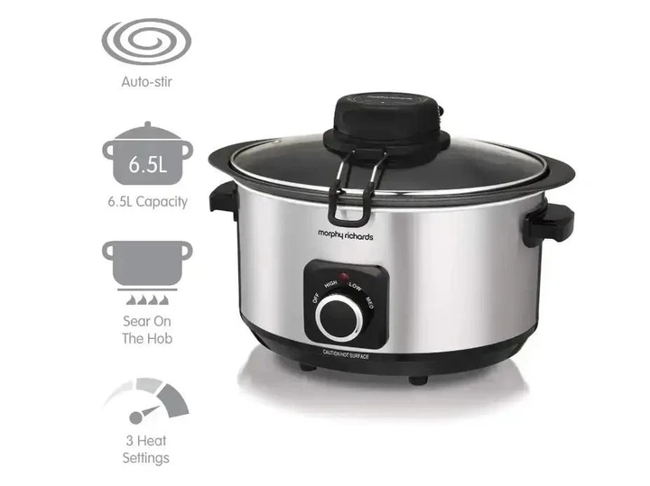 Мультиварка Morphy Richards 461010 (6,5 л, повільноварка, керамічний горщик, Польща) - зображення 4