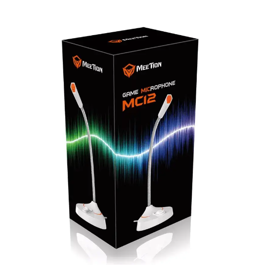 Ігровий мікрофон MEETION MT-MC12 Білий - зображення 2