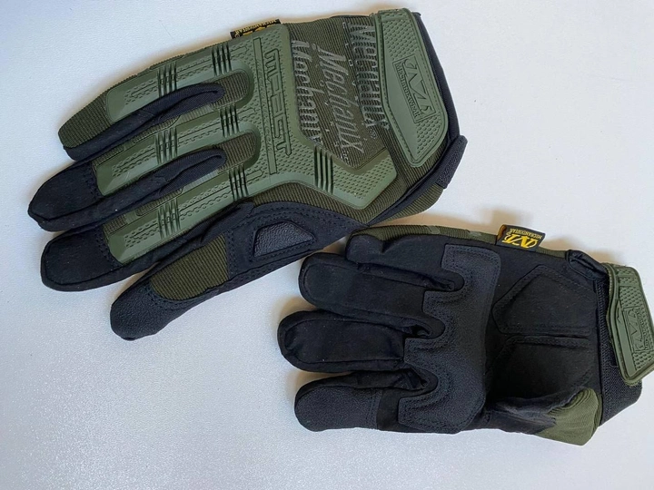 Рукавиці з пальцями Mechanix Wear M-Pact Gloves М олива - зображення 1