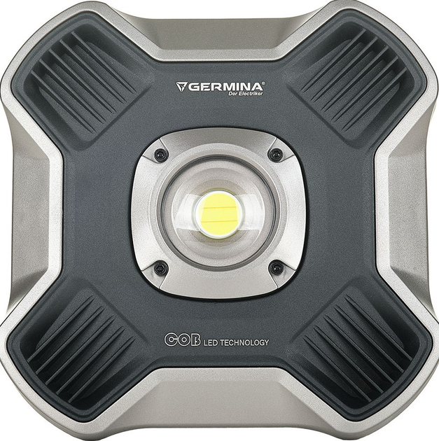 Акумуляторний портативний прожектор Germina 10 Вт 1100 лм 4400 мАг (GW-0026) - зображення 2