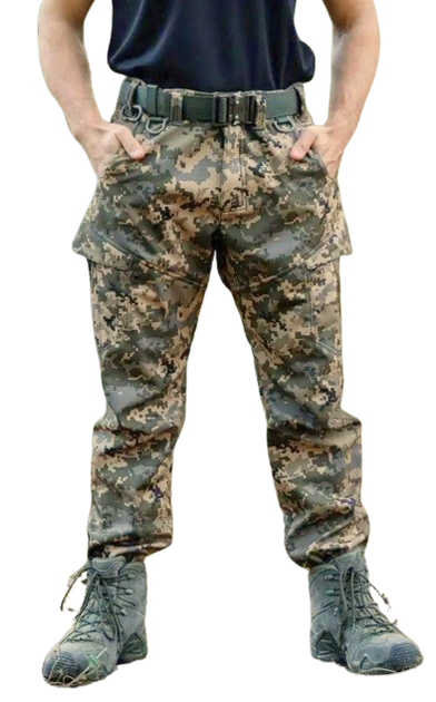 Тактичні штани SMILO cargo Softshell PIXEL, L - изображение 1