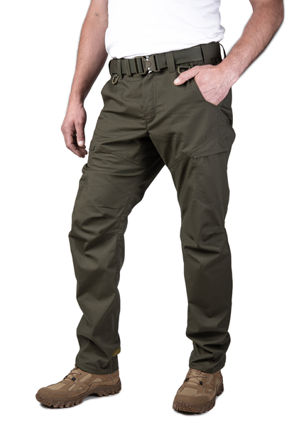 Чоловічі штани rip stop olive, M, 230 г кв м, 65% поліестер з еластаном/35% хлопок - зображення 1