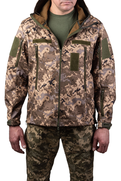 Чоловіча куртка soft shell pixel, S, Softshell - зображення 1
