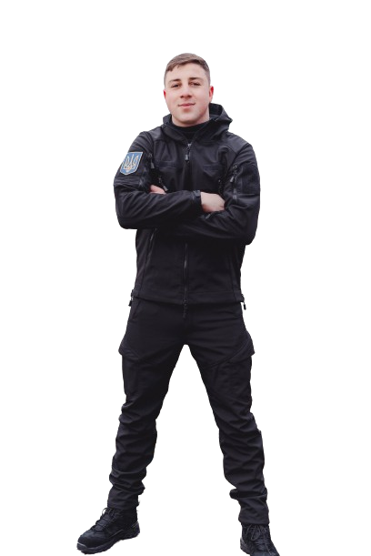 Тактичний костюм SMILO cargo Softshell BLACK, XL - изображение 1