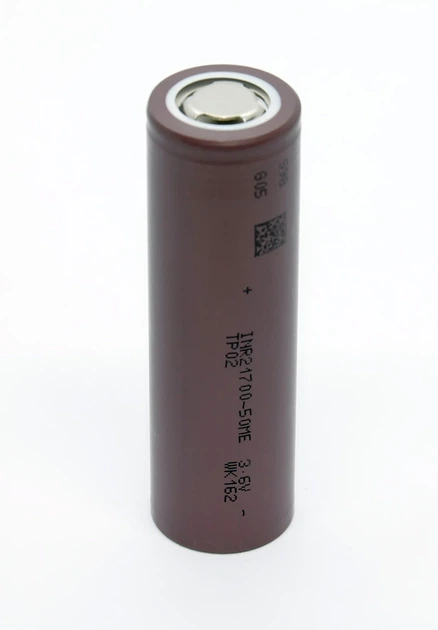 Аккумулятор 21700 литий-ионный (Li-Ion) Tenpower INR21700-50ME 5000mAh, 15A, 4.2/3.6/2.5V - Фото 2 Аккумулятор 21700 литий-ионный (Li-Ion) Tenpower INR21700-50ME 5000mAh, 15A, 4.2/3.6/2.5V - изображение 2