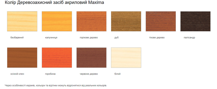 Деревозахисний засіб акриловий Maxima палісандр 2.5л - зображення 3