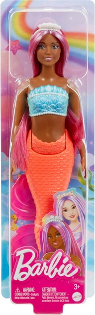 Кукла Барби Дримтопия Русалочка с розовыми волосами и красным хвостом Barbie Mermaid Fantasy Pink Hair (HRR04) - изображение 6