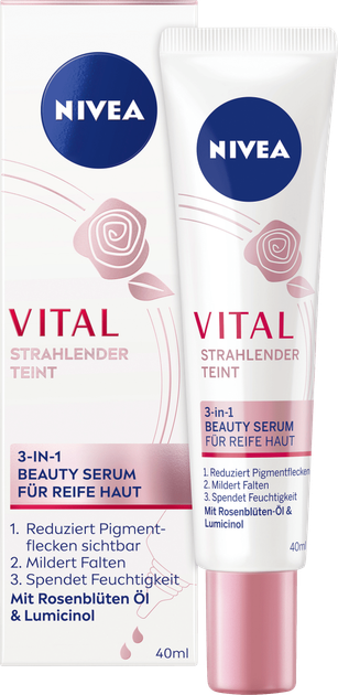 Сироватка для обличчя Nivea Vital Strahlender Teint 3 в 1 40 мл (4006000043401) - зображення 1