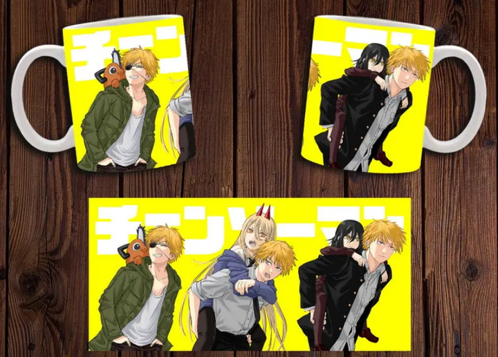 Чашка біла керамічна "Chainsaw Man" Людина бензопила 17 Aurora - Фото 1 Чашка біла керамічна "Chainsaw Man" Людина бензопила 17 Aurora - зображення 1