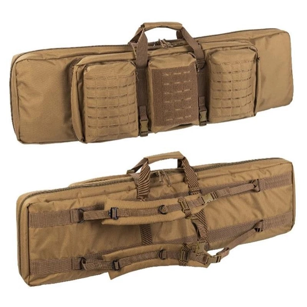 Жесткая сумка - чехол Mil-tec RIFLE CASE DOUBLE  для транспортировки оружия Койот (S0015) - изображение 1