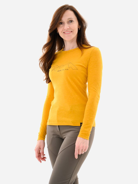 Спортивный лонгслив женский Turbat Cozy Logo 2 LS Wmn 012.004 XS Желтый (4823100531559) 