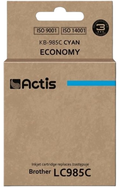 Картридж Actis для Brother LC985C Standard 19.5 мл Cyan (KB-985C) - зображення 1