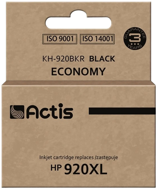 Картридж Actis для HP 920XL CD975AE Standard 50 мл Black (KH-920BKR) - зображення 1