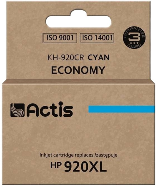 Картридж Actis для HP 920XL CD972AE Standard 12 мл Cyan (KH-920CR) - зображення 1