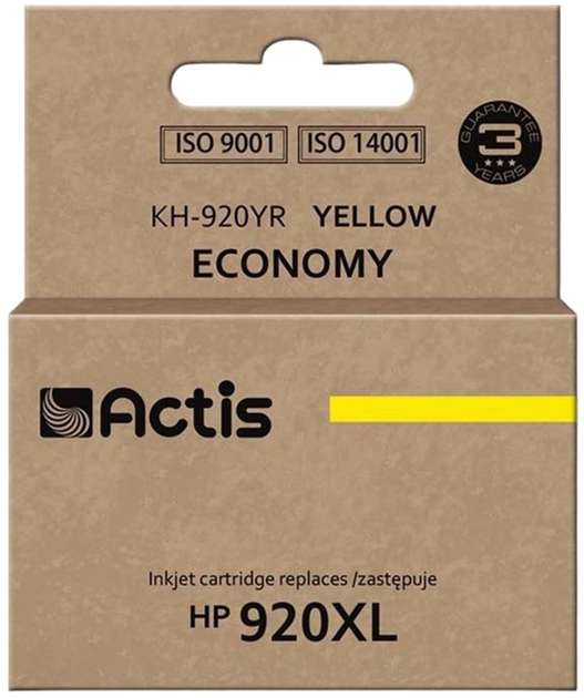 Картридж Actis для HP 920XL CD974AE Standard 12 мл Yellow (KH-920YR) - зображення 1