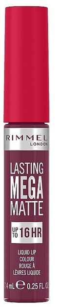 Акція на Рідка матова помада для губ Rimmel Lasting Mega Matte Liquid Lip Colour 210 Rose And Shine 7.4 мл від Rozetka