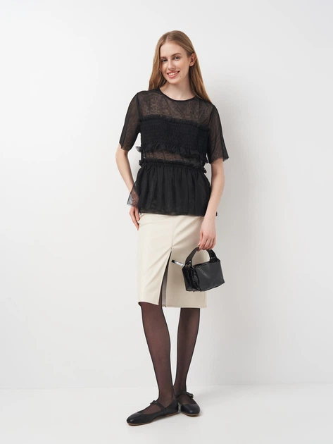 Блузка жіноча H&M 0524023_черн 34 Чорна (KZ2000001244029_KAY2000001244029) - Фото 2 Блузка жіноча H&M 0524023_черн 34 Чорна (KZ2000001244029_KAY2000001244029) - зображення 2