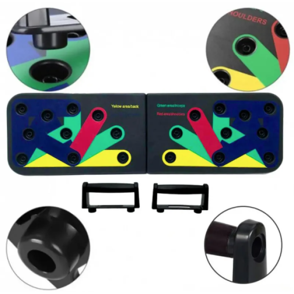 Доска для отжиманий push up board Платформа для отжиманий push up rack board, - Фото 7 Доска для отжиманий push up board Платформа для отжиманий push up rack board, - зображення 7