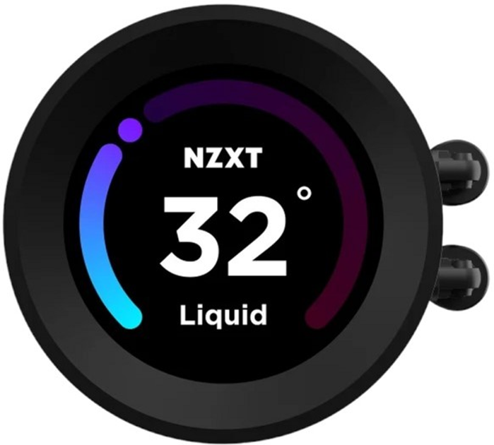 Система рідинного охолодження NZXT Kraken Elite RGB 280 AIO Liquid Cooler with LCD Display Black (RL-KR28E-B1) - зображення 3