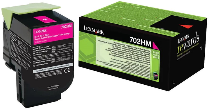 Toner Lexmark 702 HM Magenta (70C2HM0) - obraz 1