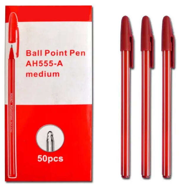 Ручка шариковая Ball Point Pen 555 красная - Фото 2 Ручка шариковая Ball Point Pen 555 красная - изображение 2