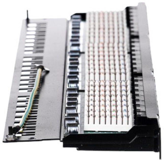 Panel krosowy Netrack 19" 0.5U Cat.5e 24xRJ45 do szafy/racka serwerowego (5908268777533) - obraz 3