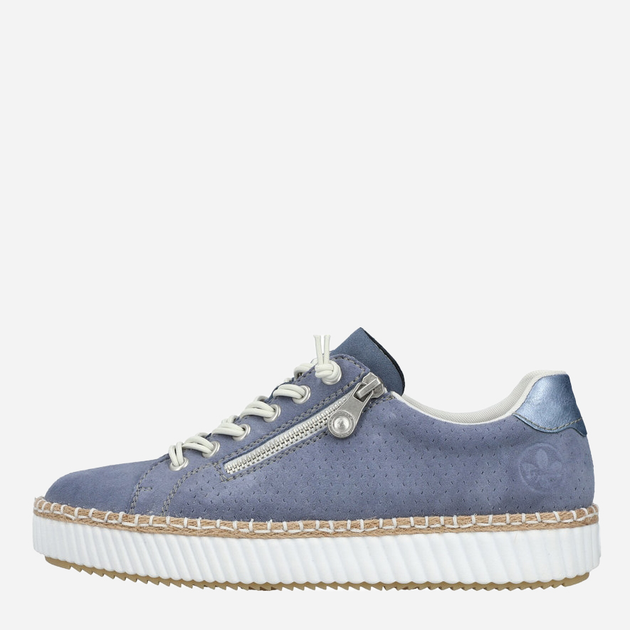 Sneakersy damskie RIEKER M2940-10 38 24.8 cm Ciemnoniebieskie (4061811391240) - obraz 6