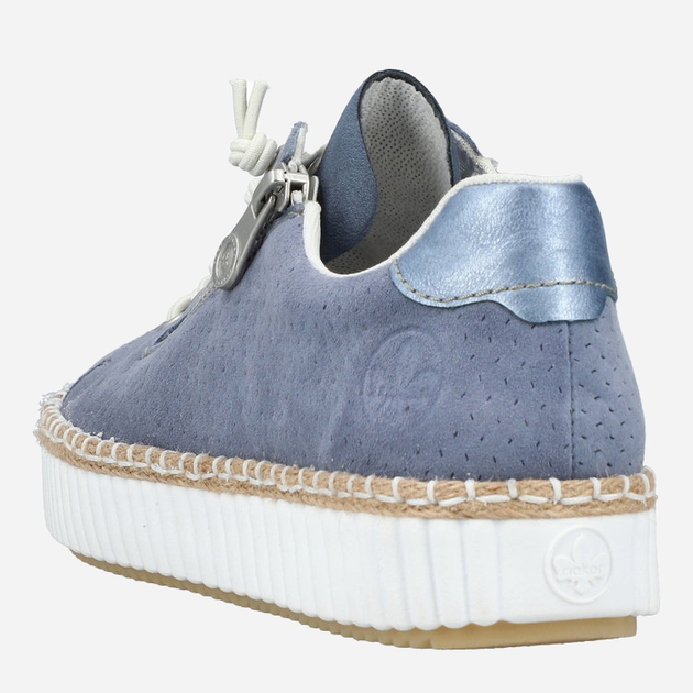 Sneakersy damskie RIEKER M2940-10 40 26.1 cm Ciemnoniebieskie (4061811391264) - obraz 8