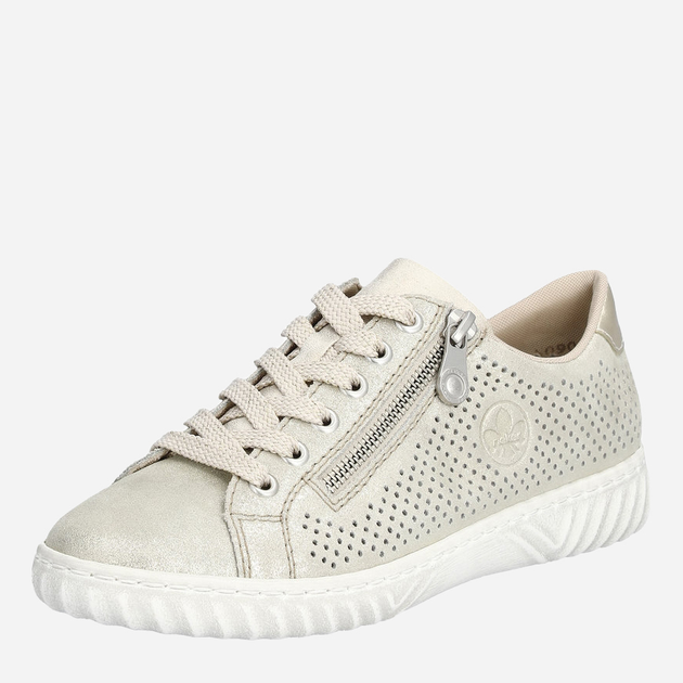 Sneakersy damskie RIEKER N0901-62 36 23.7 cm Beżowe (4061811391721) - obraz 5