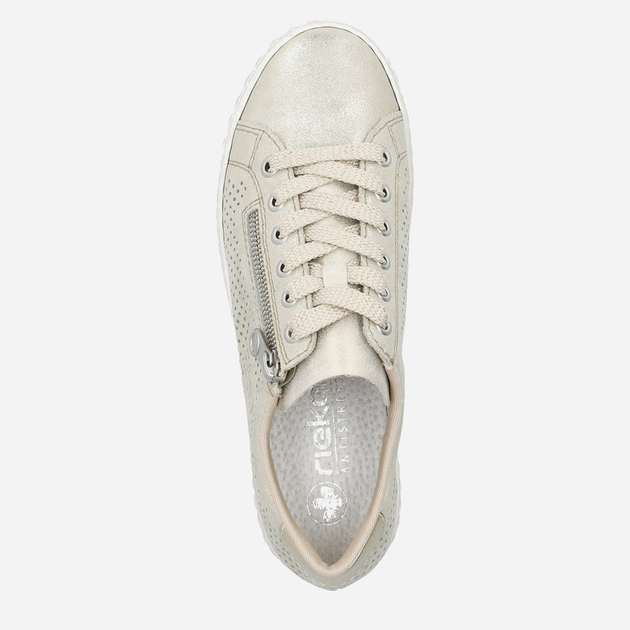 Sneakersy damskie RIEKER N0901-62 41 26.7 cm Beżowe (4061811391776) - obraz 8