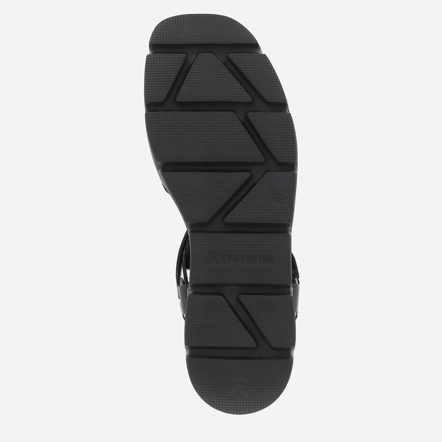 Sandały damskie skórzane RIEKER Evolution W1552-00 39 25.5 cm Czarne (4061811423309) - obraz 9