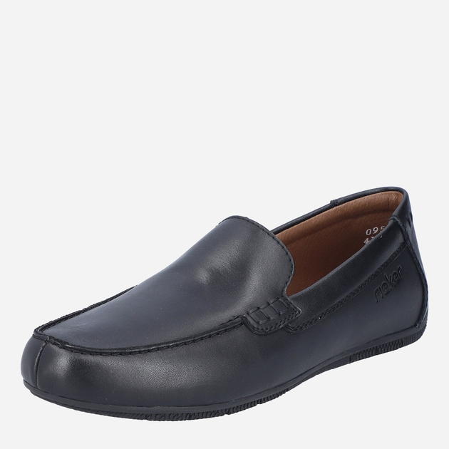 Чоловічі мокасини RIEKER 09557-00 42 27.4 см Чорні (4061811401147) - зображення 7