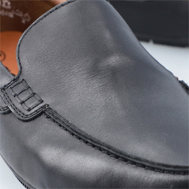 Чоловічі мокасини RIEKER 09557-00 42 27.4 см Чорні (4061811401147) - зображення 13