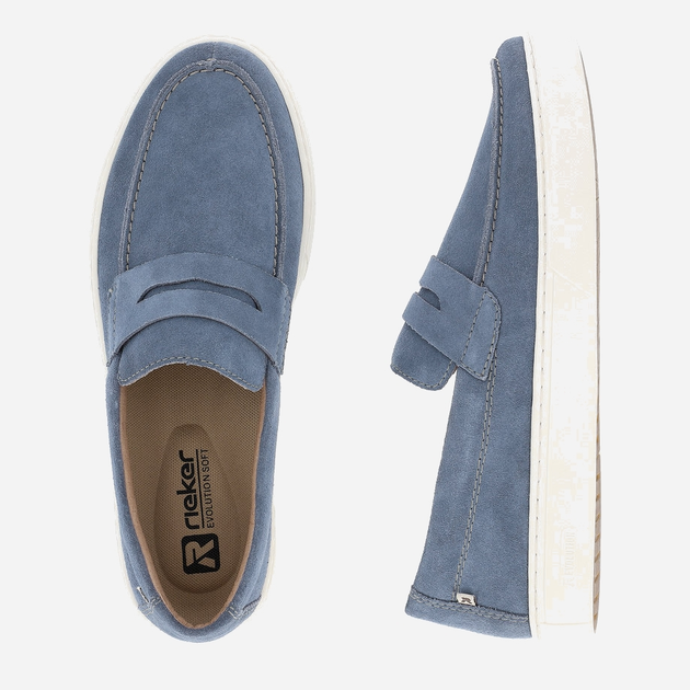 Buty wsuwane męskie RIEKER Evolution U0703-14 44 28.7 cm Niebieskie (4061811776474) - obraz 7
