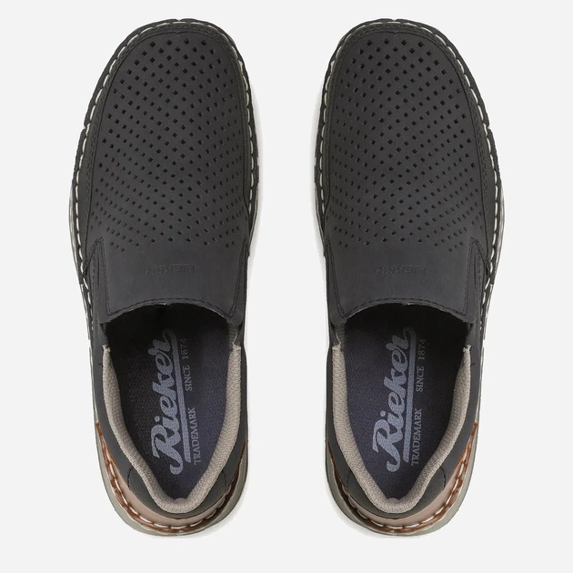 Чоловічі сліпони RIEKER 03079-14 41 26.7 см Темно-сині (4060596499639) - зображення 4