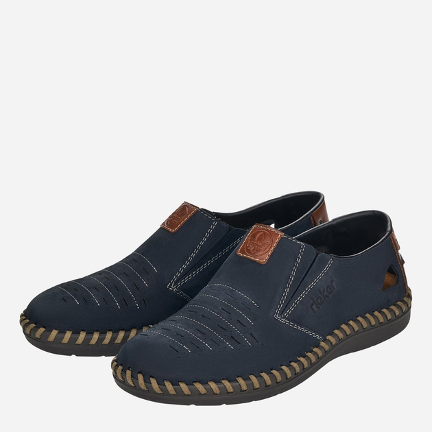Чоловічі туфлі RIEKER B2457-14 43 28 см Сині (4060596018052) - зображення 2