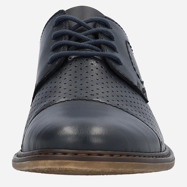 Buty derby męskie RIEKER 13431-14 45 29.3 cm Granatowe (4061811385386) - obraz 10