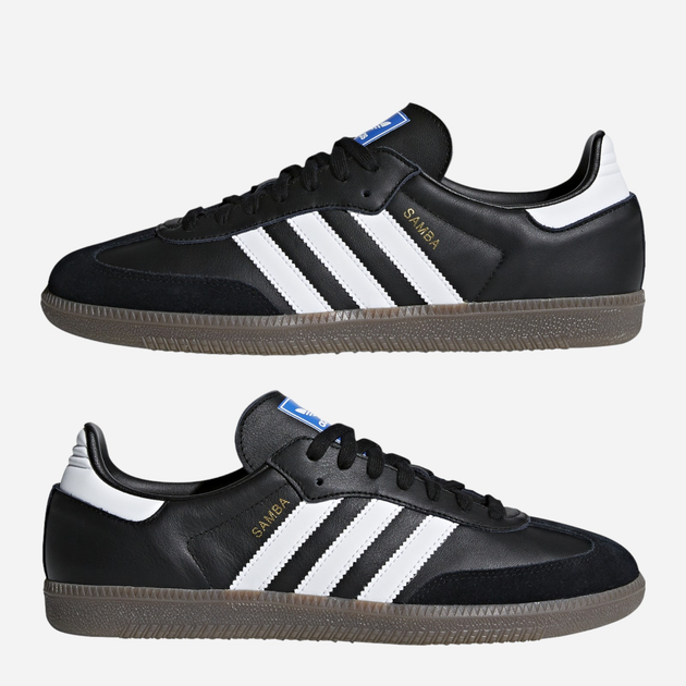 Чоловічі кеди низькі adidas Originals Samba OG B75807 46.5 (11.5UK) 30 см Чорні (4059811988577) - зображення 5