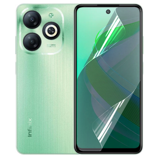 Противоударная гидрогелевая пленка Hydrogel Film для Infinix Smart 8, Transparent - Фото 1 Противоударная гидрогелевая пленка Hydrogel Film для Infinix Smart 8, Transparent - изображение 1
