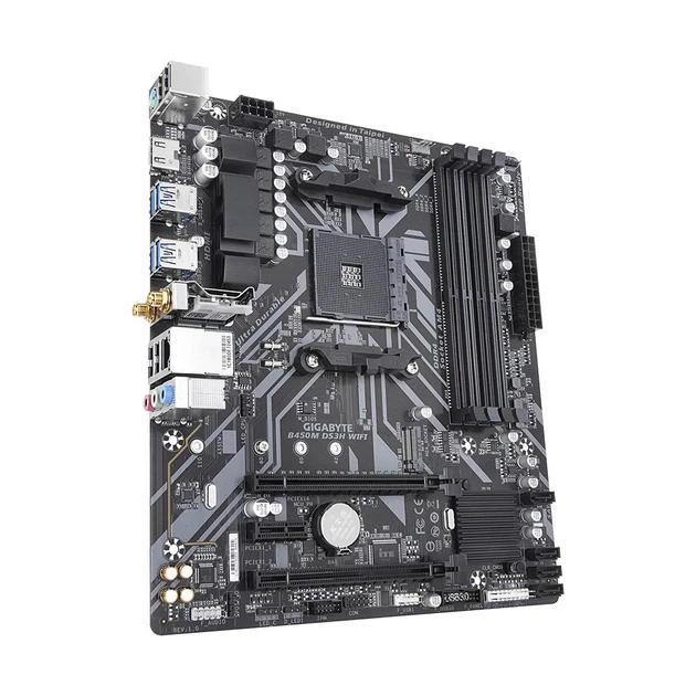 Материнська плата GIGABYTE B450M DS3H WIFI - зображення 2