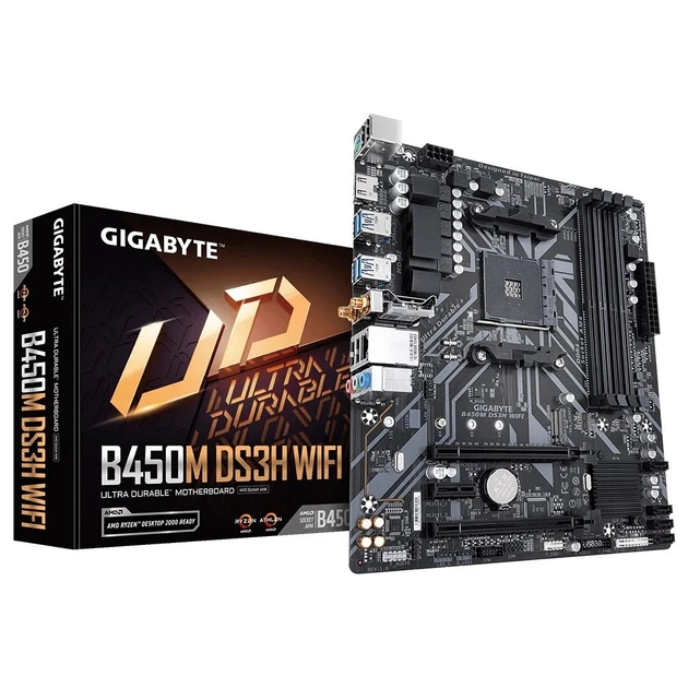 Материнська плата GIGABYTE B450M DS3H WIFI - зображення 4