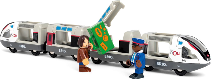 Super szybki pociąg Brio Trains & Vehicles z figurkami (7312350360875) - obraz 4
