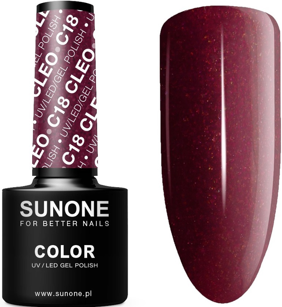 Гель-лак Sunone Uv / Led Gel Polish Color C18 Cleo 5 мл (5903332080632) - зображення 1