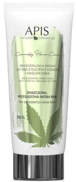 Maska do rąk Apis Cannabis Home Care z olejem z konopi i masłem shea regenerująca 200 ml (5901810005689) - obraz 1