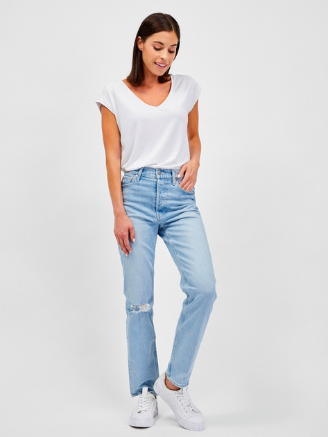 Jeansy slim fit damskie GAP 753424-00 32 Niebieskie (1200060949250) - obraz 3