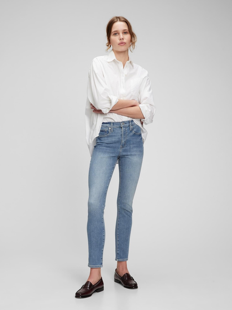 Jeansy skinny damskie GAP 703495-00 27 Niebieskie (1200056844828) - obraz 3
