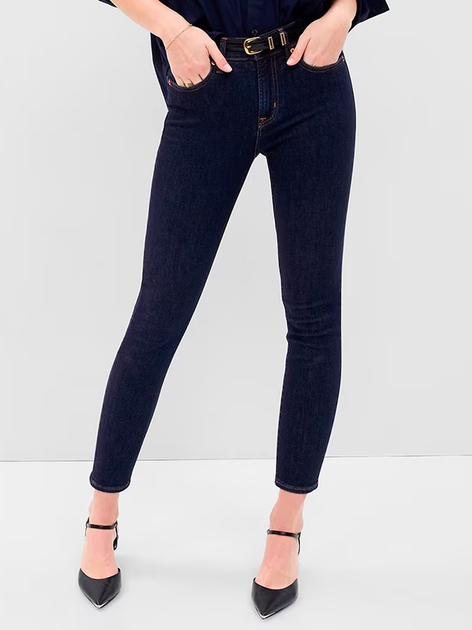 Jeansy Skinny damskie GAP 660478-00 30 Ciemnogranatowe (1200055464072) - obraz 1