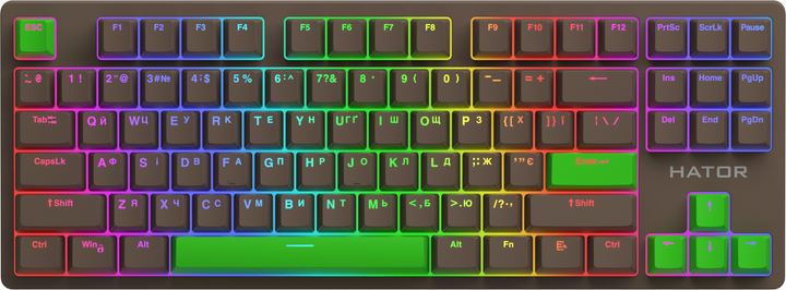 Клавиатура проводная HATOR Rockfall 2 Autograph Edition Mecha TKL