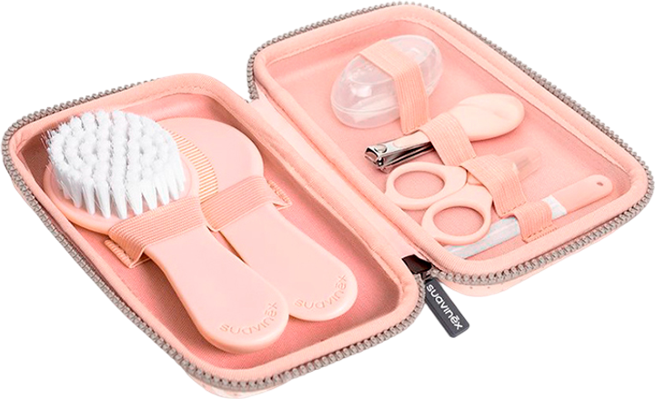 Дитячий манікюрний набір Suavinex Hygge Baby Manicura Pink lote 7 шт (8426420070256) - зображення 1