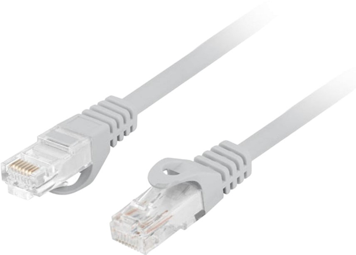 Патч-корд Lanberg Cat 6 UTP 1.5 м Grey (PCU6-10CU-0150-S) - зображення 1